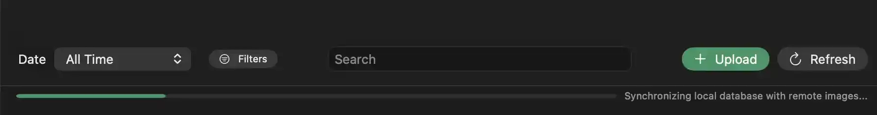 Media Grid Filter and Sync Controls